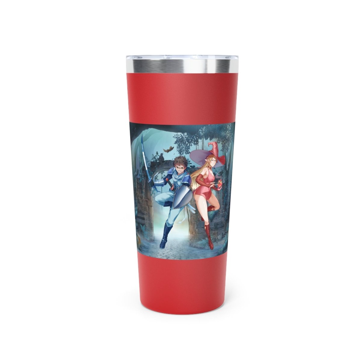 Fantasy Adventure Copper Tumbler - 22oz Insulated Cup for Gamers & Comic Fans - Jonathan Evan Hudson - Mug