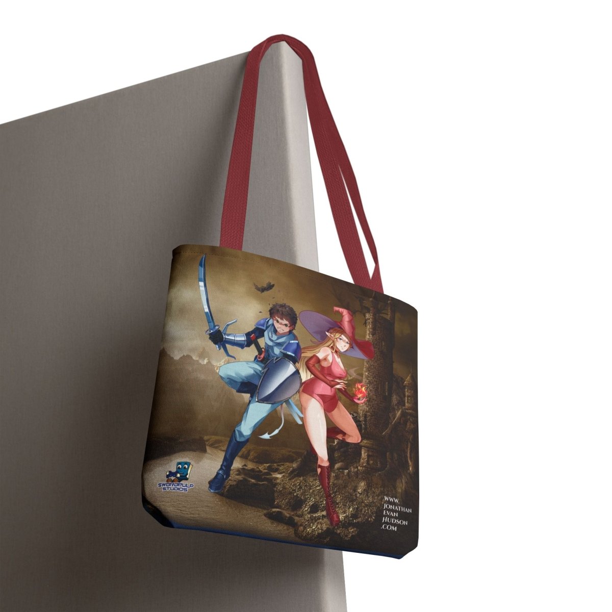 Fantasy Adventure Tote Bag - Stylish Character Art for Anime Fans - Swordpulp Studios - Bags