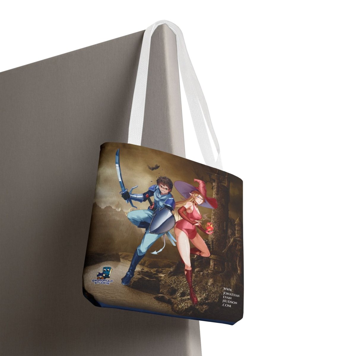 Fantasy Adventure Tote Bag - Stylish Character Art for Anime Fans - Swordpulp Studios - Bags