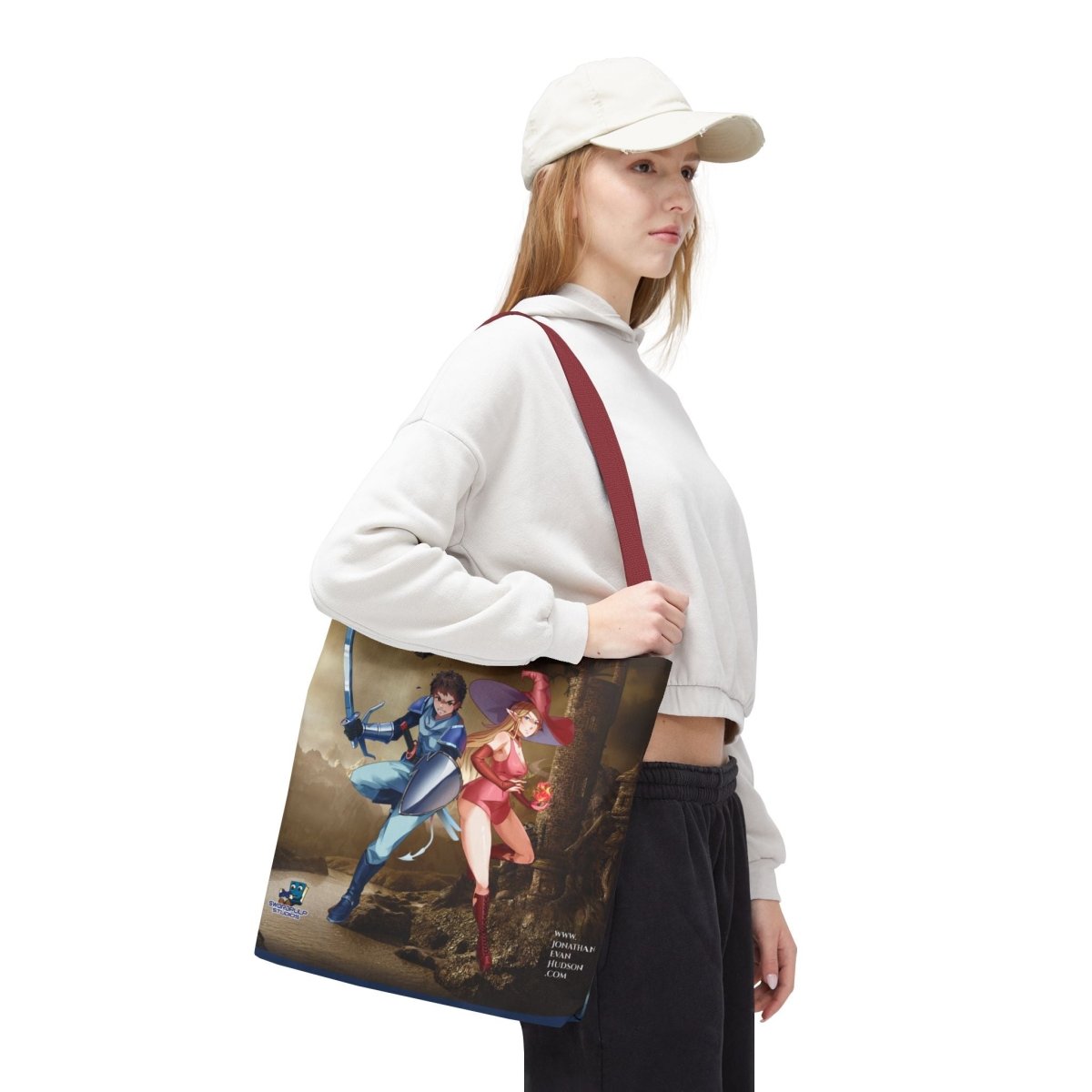 Fantasy Adventure Tote Bag - Stylish Character Art for Anime Fans - Swordpulp Studios - Bags