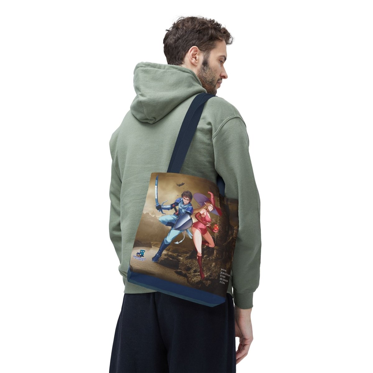 Fantasy Adventure Tote Bag - Stylish Character Art for Anime Fans - Swordpulp Studios - Bags