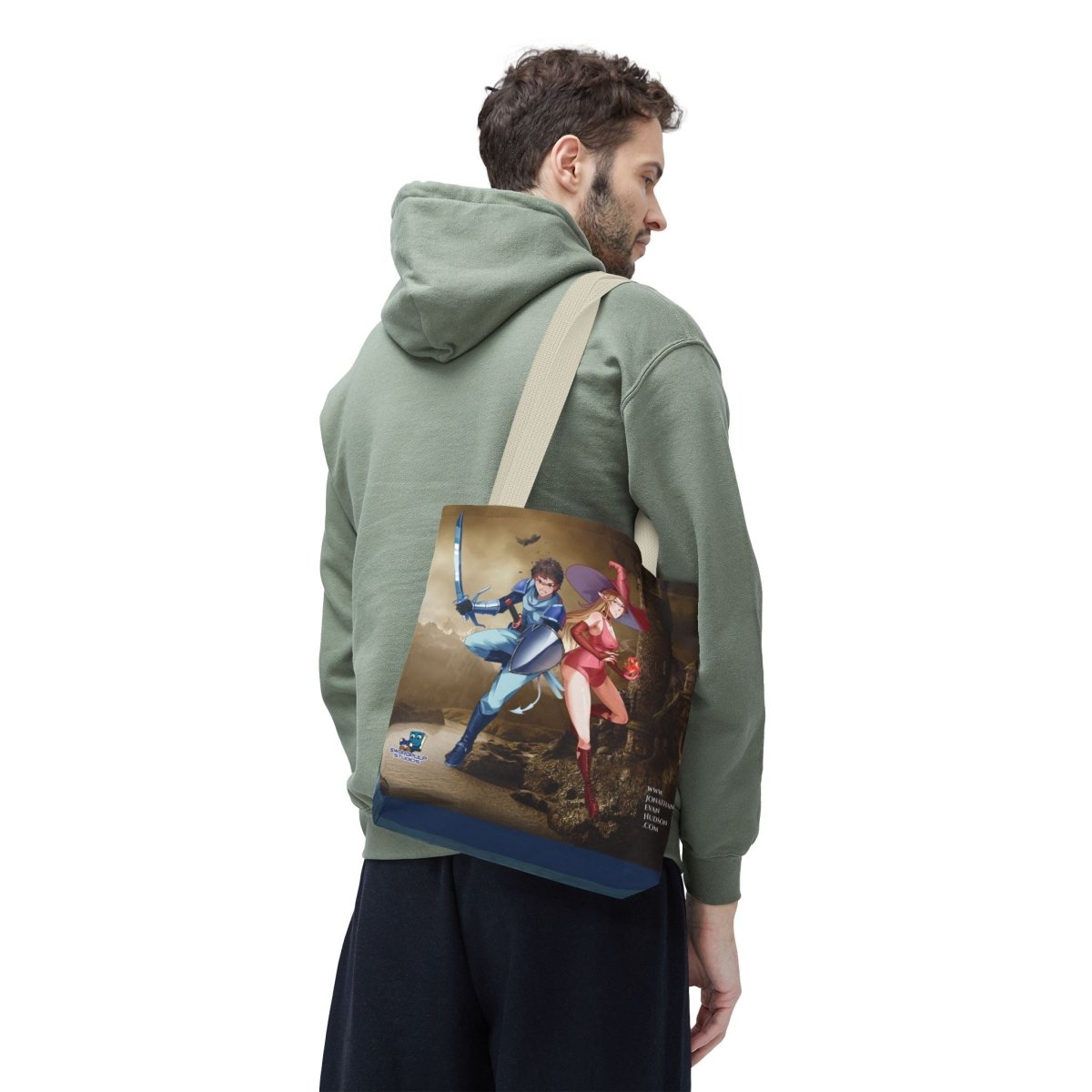 Fantasy Adventure Tote Bag - Stylish Character Art for Anime Fans - Swordpulp Studios - Bags