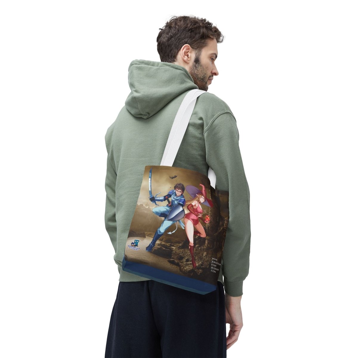 Fantasy Adventure Tote Bag - Stylish Character Art for Anime Fans - Swordpulp Studios - Bags