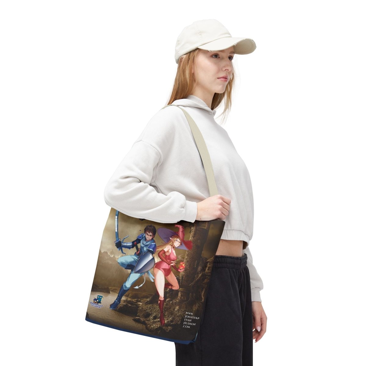 Fantasy Adventure Tote Bag - Stylish Character Art for Anime Fans - Swordpulp Studios - Bags